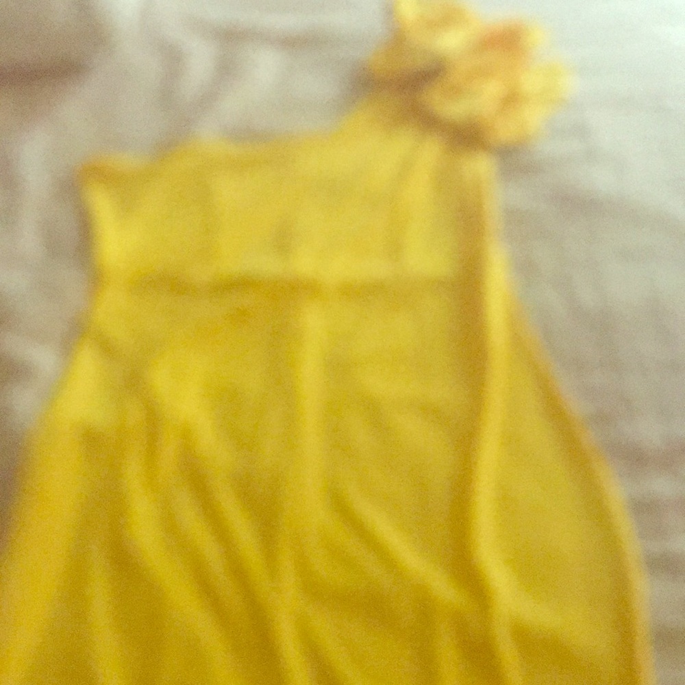 Yellow sexy club dress